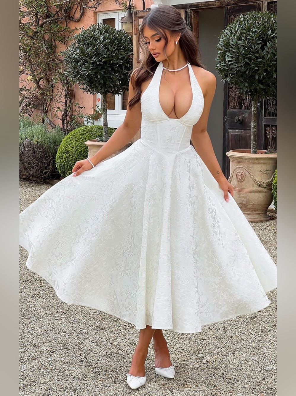 Babyboo Fashion EFFIE MIDI DRESS - IVORY